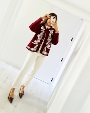 Cardigan bordado