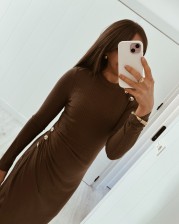 Vestido chocolate