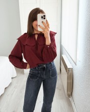 Blusa burgundy