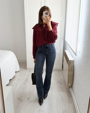 Blusa burgundy