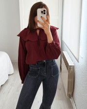 Blusa burgundy