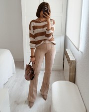 Legging flare camel