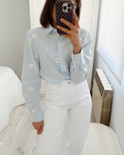 Blusa margarita bordada